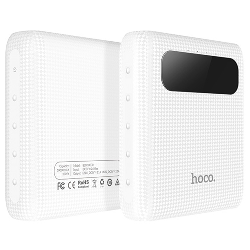

Повербанк HOCO B20 10000 mAh Белый
