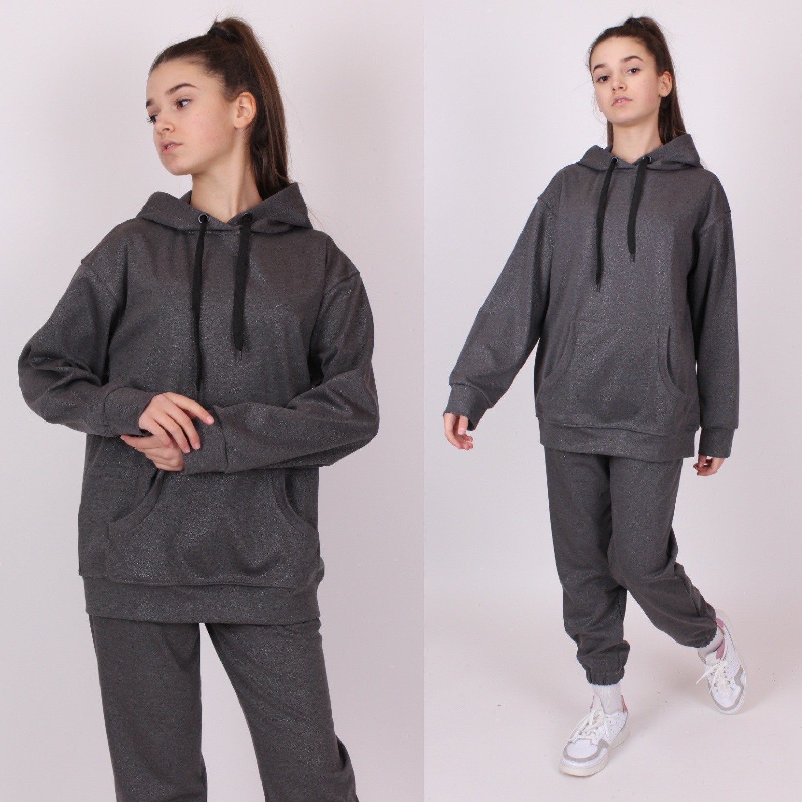 

Спортивный костюм оверсайз Kristy style 2034 140 Графит