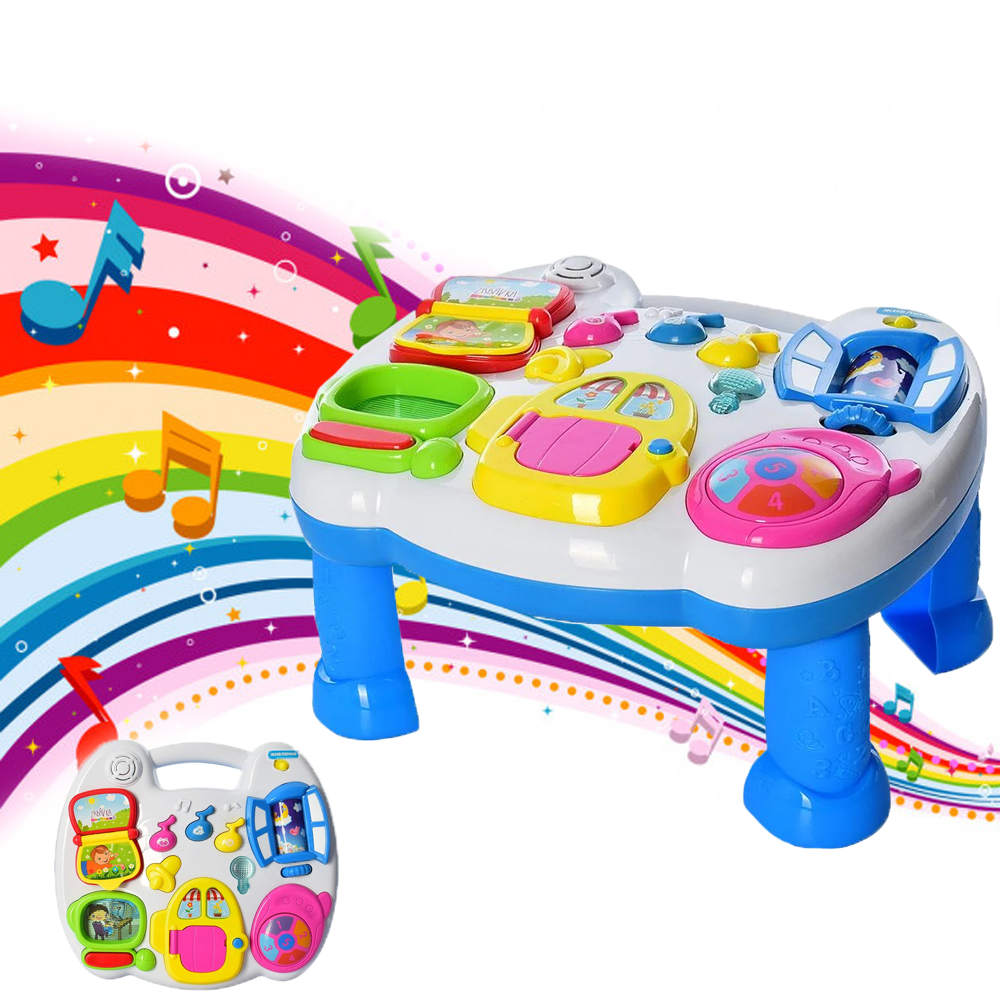 

Развивающий столик Happy Toys для детей Музыкальная развивающая детская игрушка Украинская озвучка (0021)
