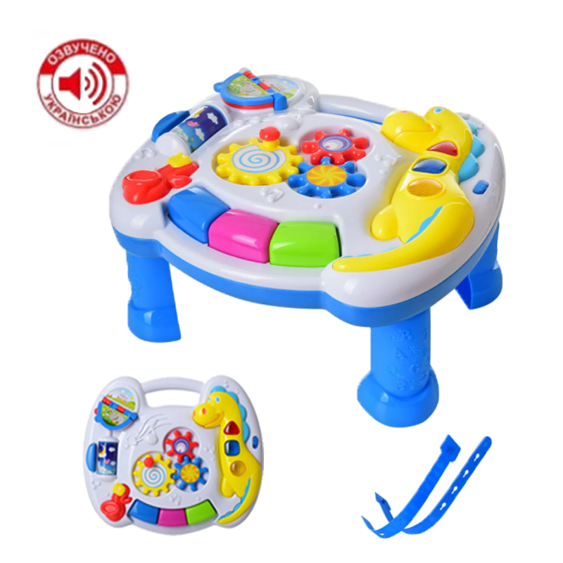 

Развивающий столик Happy Toys для детей Музыкальная развивающая детская игрушка Украинская озвучка (0020)
