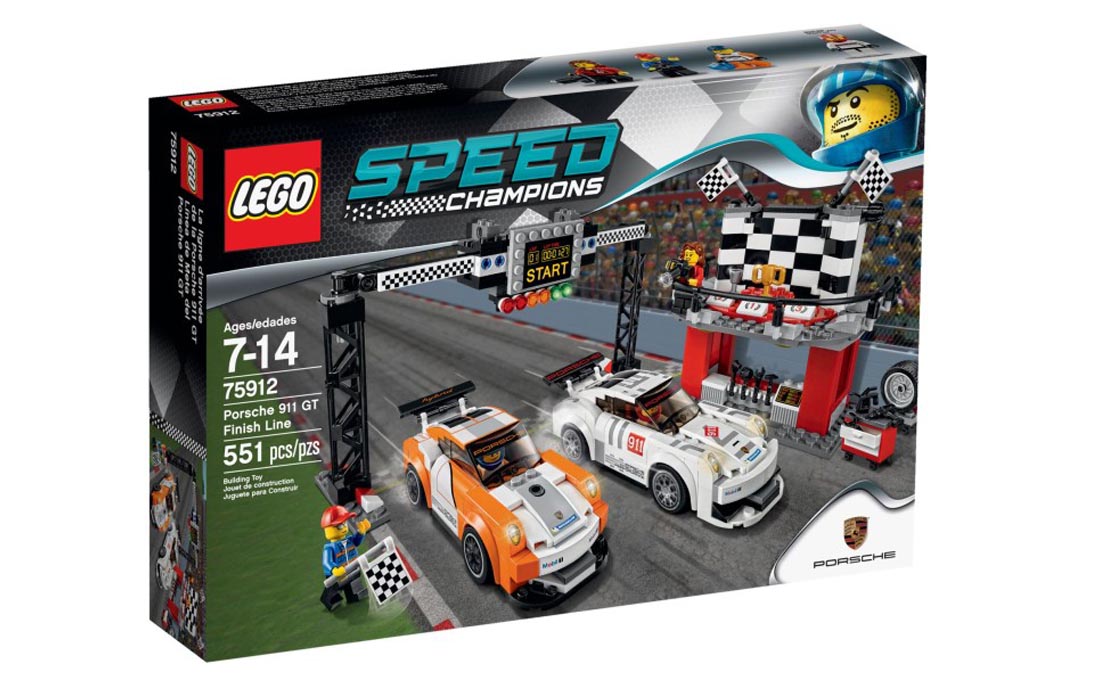 

Конструктор LEGO Фінішна смуга Porshe 911 GT 551 деталей (75912)