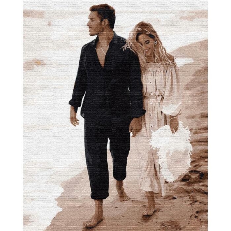 

Картина по номерам ТМ Идейка "Свидание на побережье: Никита Добрынин и Дарья Квиткова" 40*50 см КНО4750