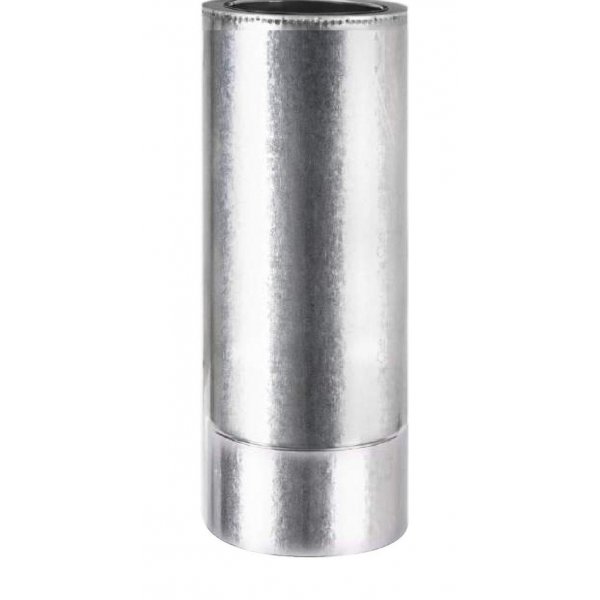 

Труба дымоходная сендвич из нержавеющей стали в оцинкованном кожухе 0,5мм Ф230/300 L-0,5м