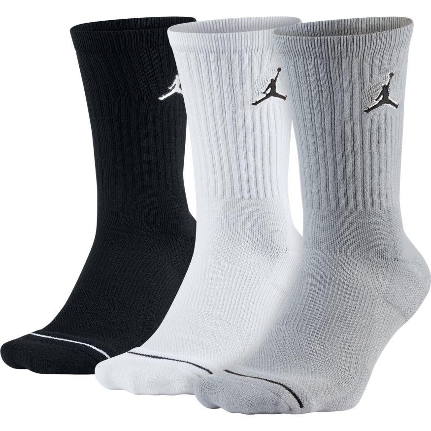 

Баскетбольные носки (3 пары) Jordan Jumpman Dri-Fit 3PPK(SX5545-019)  Черный/Белый/Серый, Баскетбольные носки (3 пары) Jordan Jumpman Dri-Fit 3PPK(SX5545-019) S Черный/Белый/Серый