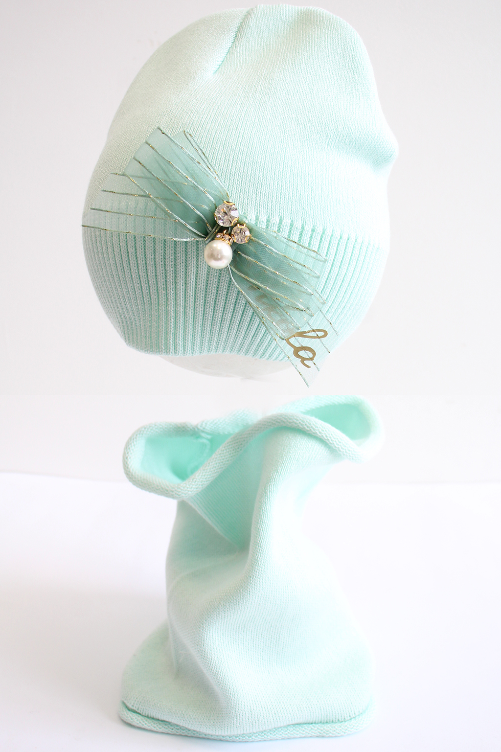 

Комплект шапка и шарф Nikola 46 см