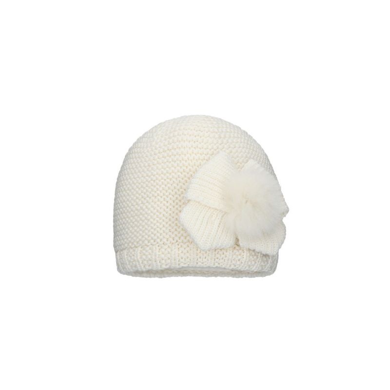 

Шапка на завязках для девочки Barbaras ОБЪЁМ 48/50 Молочный WN307/OL1