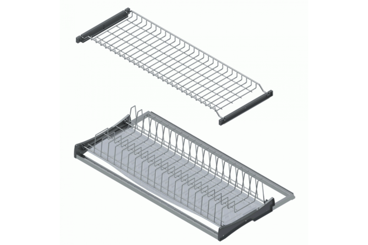 

Сушка для посуды L-500 мм STARAX с поддоном алюминиевая рама хром (S-5172 М)