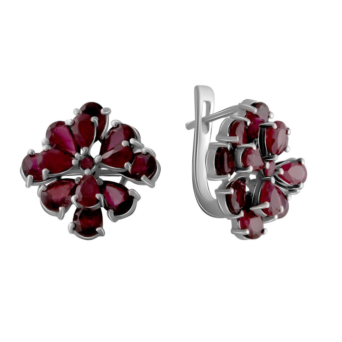 

Серебряные серьги SilverAlex с натуральным рубином 11.2ct
