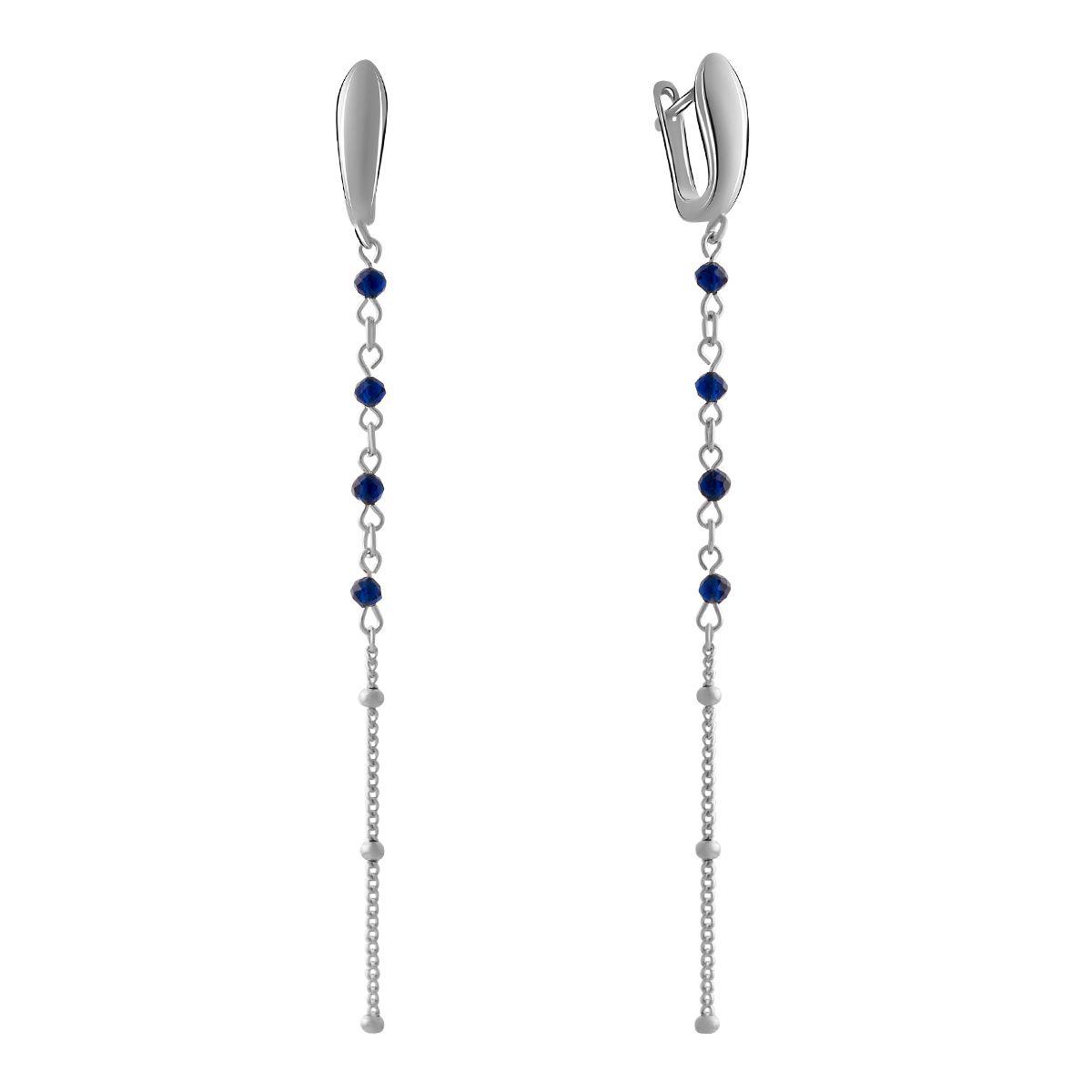 

Серебряные серьги SilverAlex с натуральным шпинелью