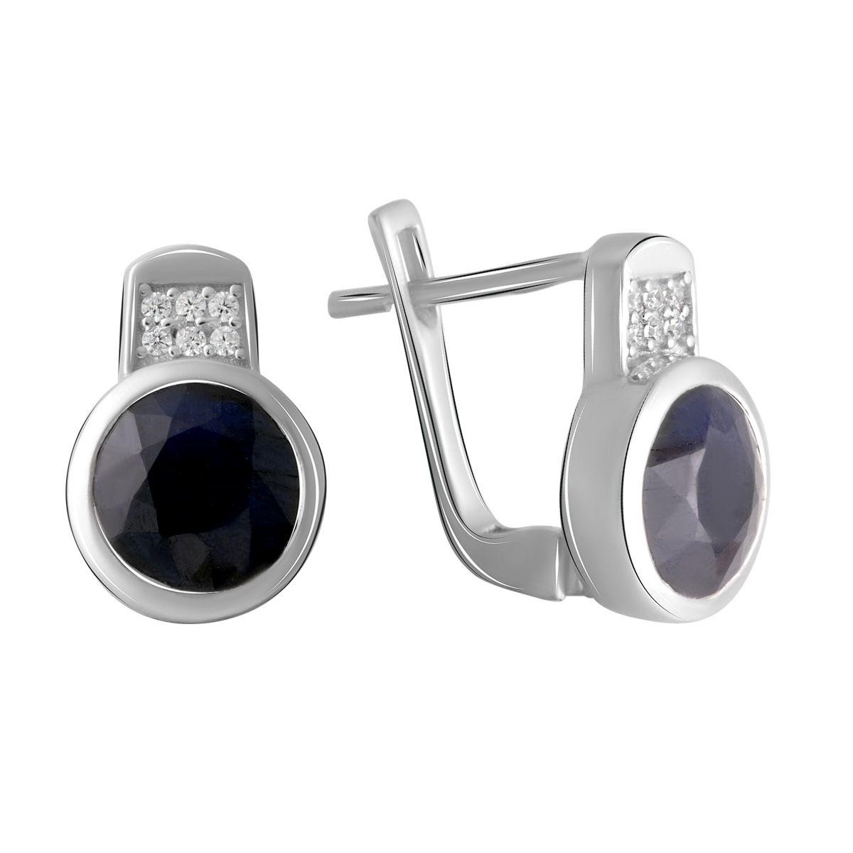 

Серебряные серьги SilverAlex с натуральным сапфиром 4.32ct