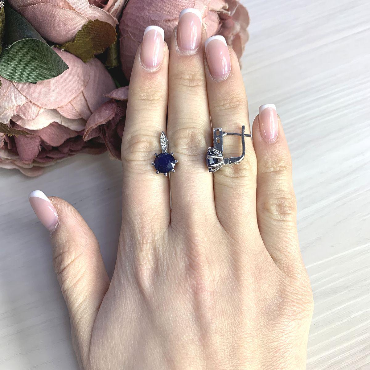 

Серебряные серьги SilverAlex с натуральным сапфиром 5.16ct