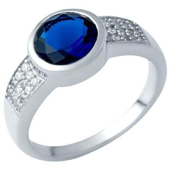 

Серебряное кольцо SilverAlex с сапфиром nano 1.702ct 17 размер