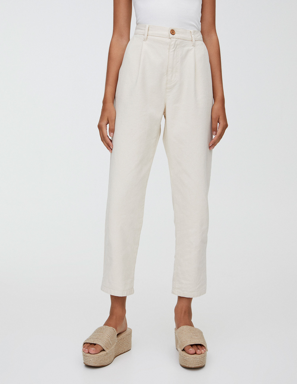 

Брюки PULL & BEAR Ж1056329 (5679/338/712) цвет бежевый L