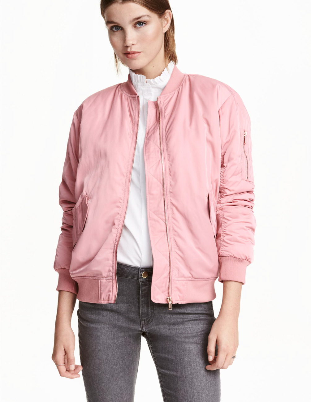

Бомбер H&M Ж1056986 цвет розовый, Бомбер H&M Ж1056986 цвет розовый S
