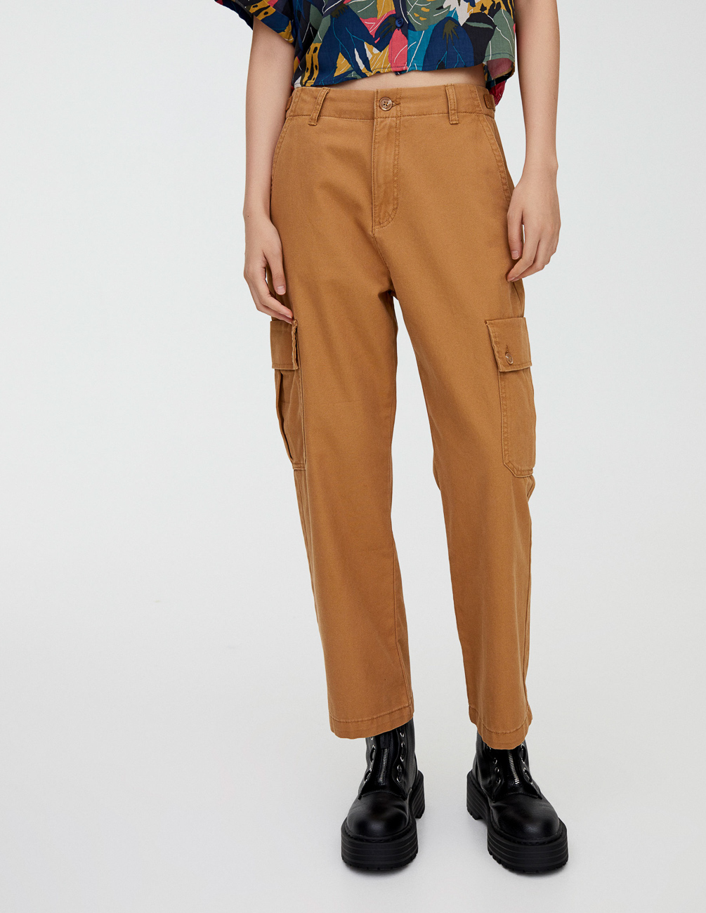 

Брюки PULL & BEAR Ж1056023 (9671/314/703) цвет коричневый, Брюки PULL & BEAR Ж1056023 (9671/314/703) цвет коричневый S
