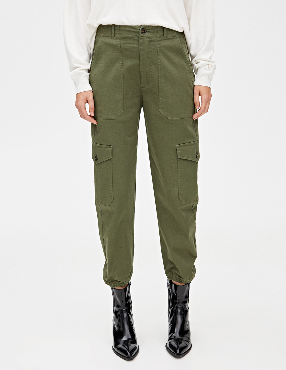 

Брюки PULL & BEAR Ж1056000 (5678/321/507) цвет зеленый XL