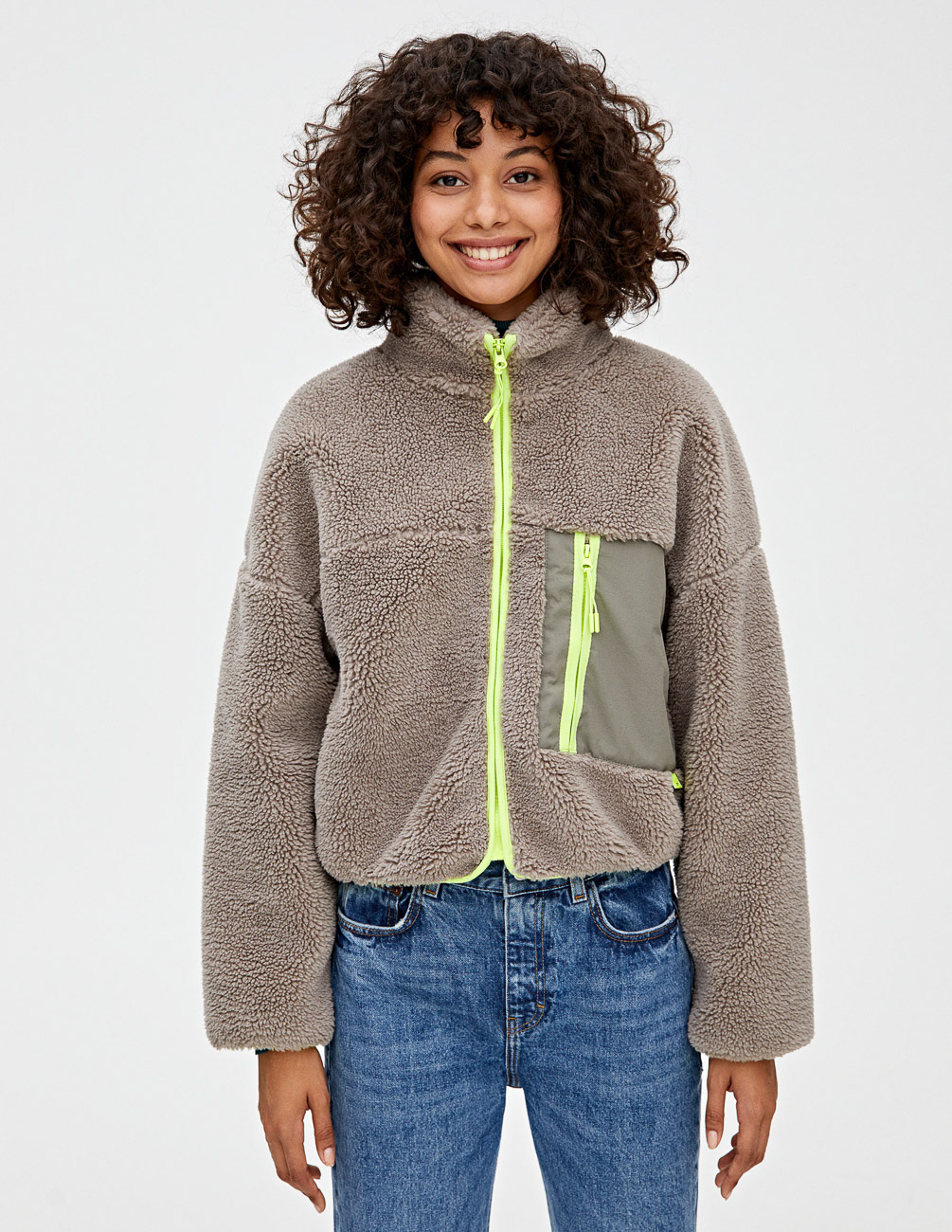 

Куртка PULL & BEAR Ж1055929 (9714/340/802) цвет серый M
