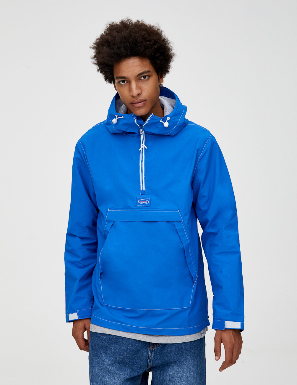 

Анорак PULL & BEAR М0107720 (9716/508/400) цвет синий S