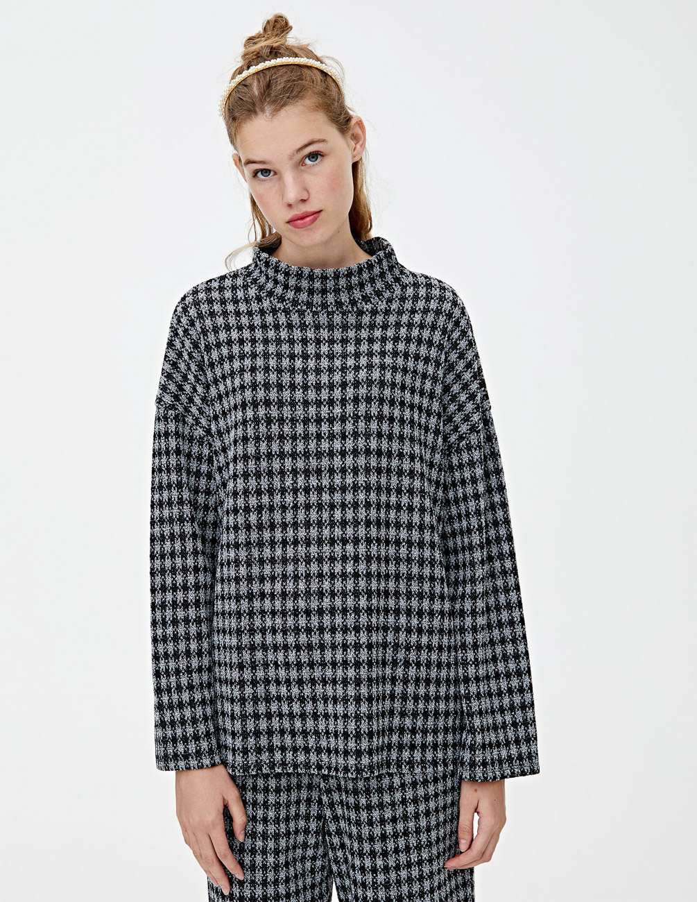 

Свитер PULL & BEAR Ж1055741 (9558/387/800) цвет серый-черный L
