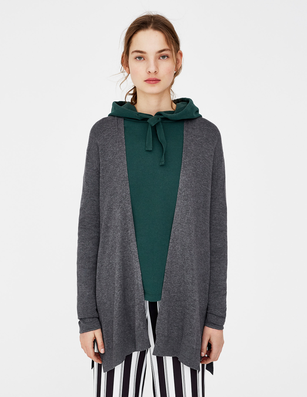 

Кардиган PULL & BEAR Ж1055910 (5581/201/816) цвет серый S