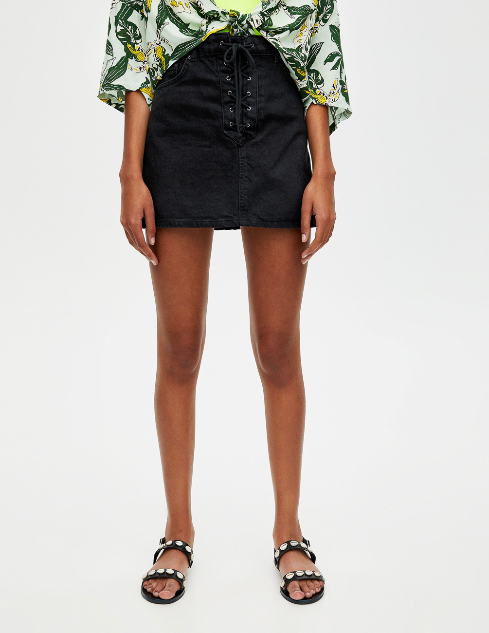 

Юбка PULL & BEAR Ж1056048 (5397/335/800) цвет черный L