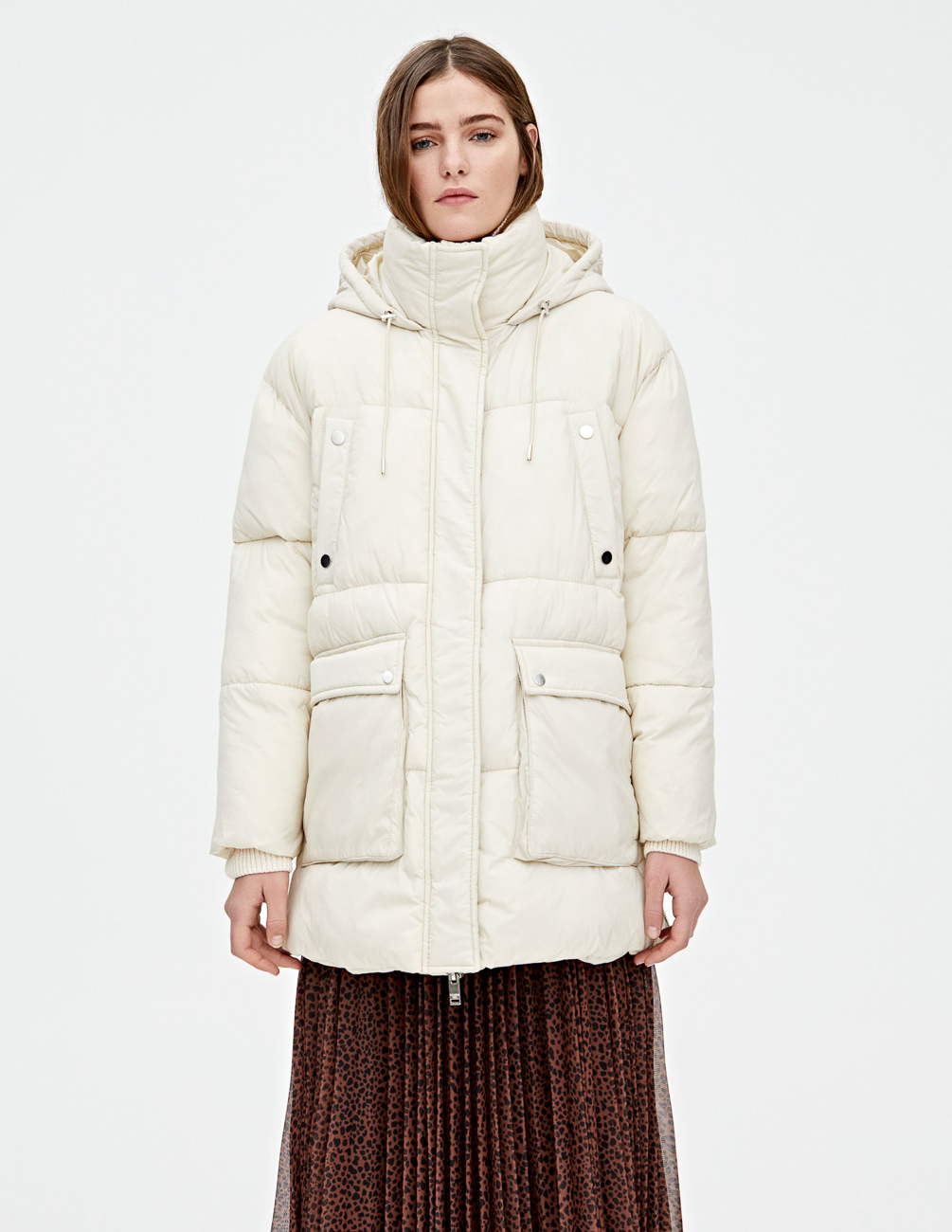 

Куртка PULL & BEAR Ж1055907 (9750/307/712) цвет бежевый M