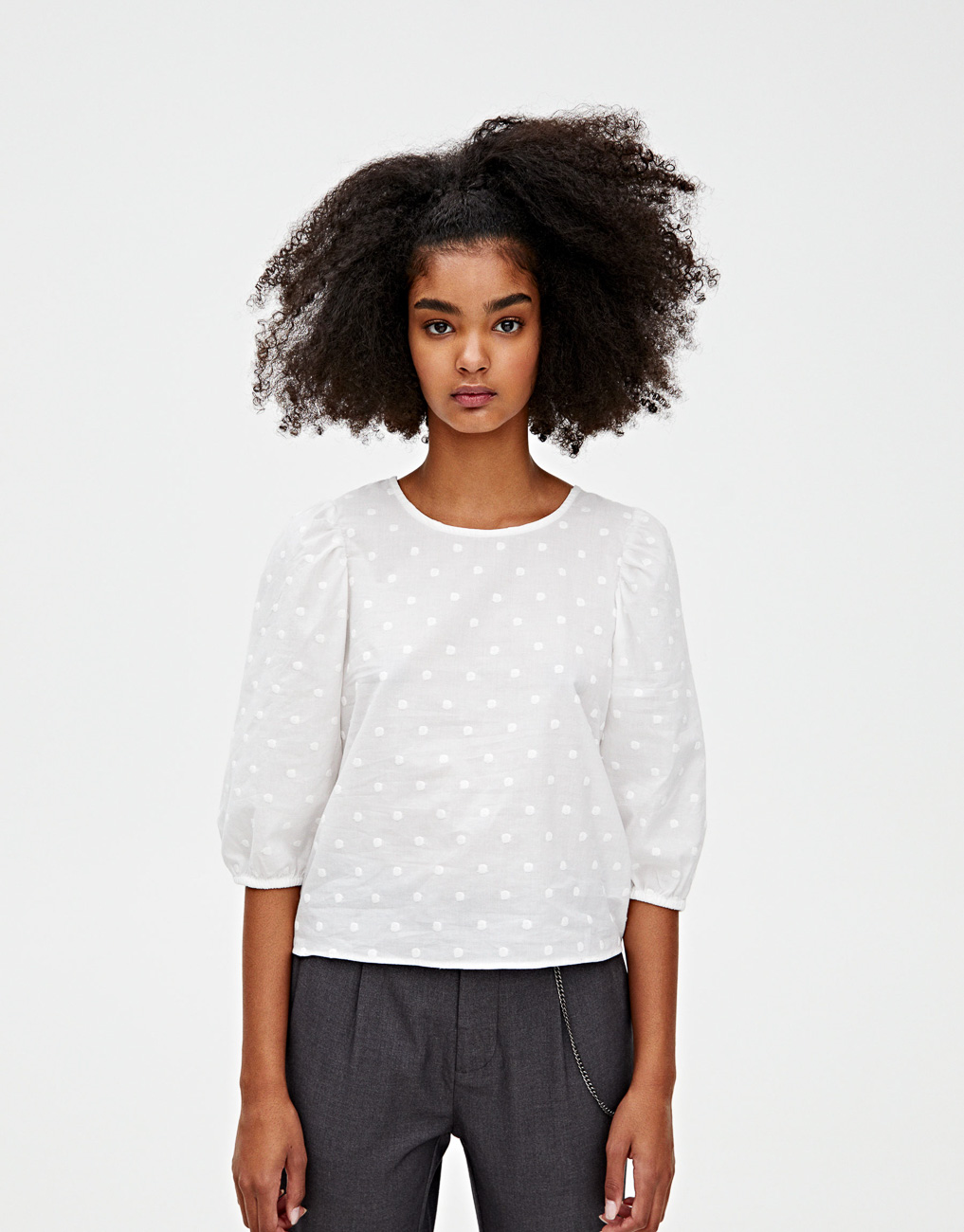 

Блуза PULL & BEAR Ж1056495 (5474/304/805) цвет белый XS