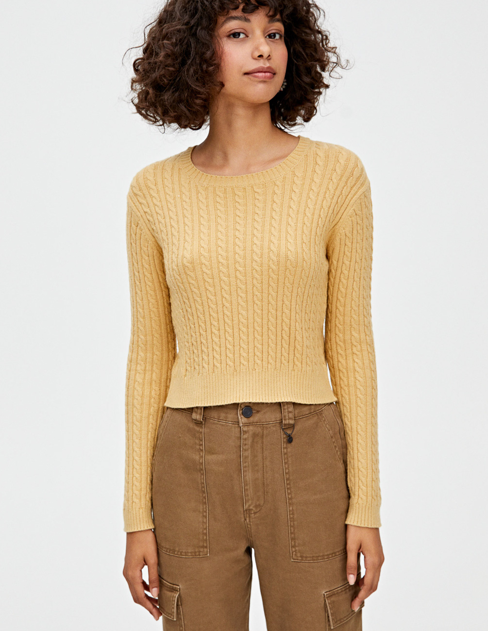 

Джемпер PULL & BEAR Ж1055753 (9558/306/306) цвет желтый S