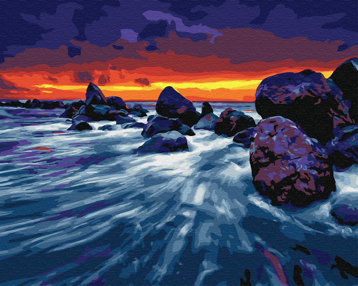 

Картина по номерам 40×50 см. Brushme Закат у скал (GX 23998)