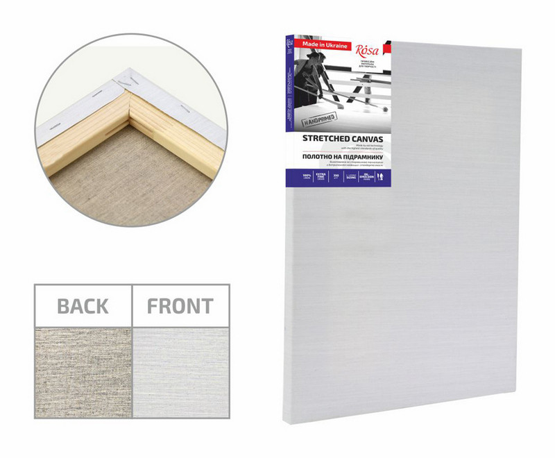 

Холст на подрамнике Rosa 130x215 см масляный грунт мелкое зерно лён галер. натяжка (4820149893556)