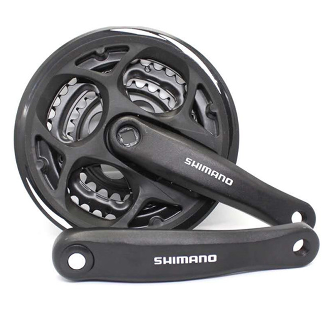 

Велосипедный шатун Shimano 42/32/22 черный (XMN-032)