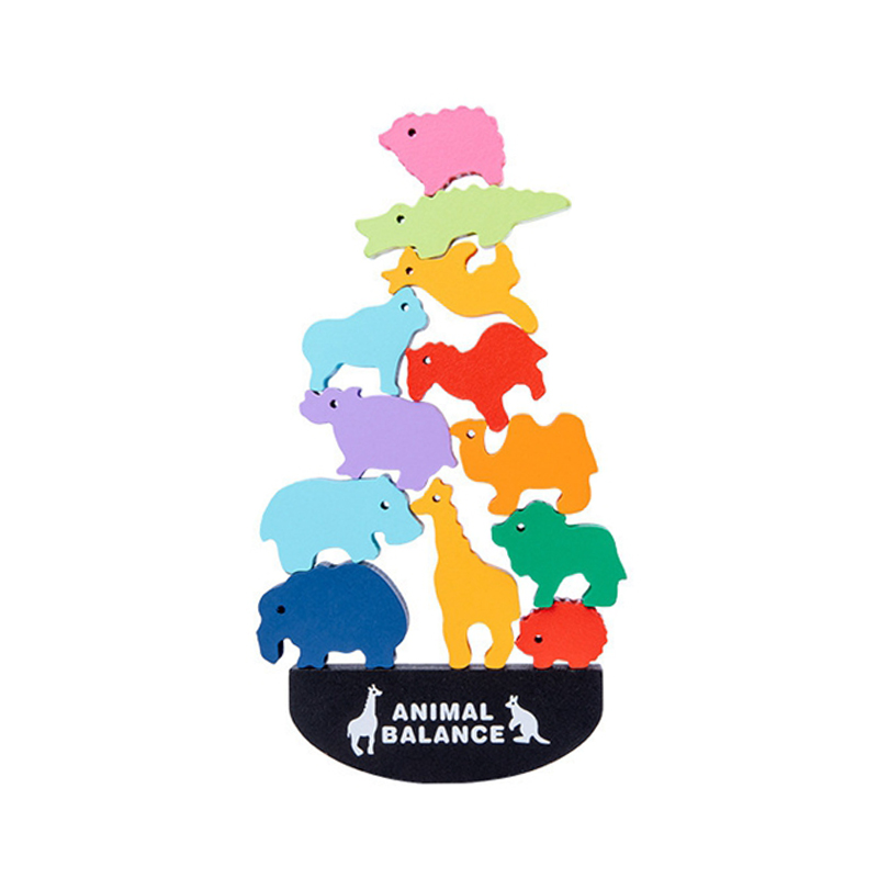 

Деревянная развивающая игрушка балансир Animal Balance Lesko DL2253 Мир животных