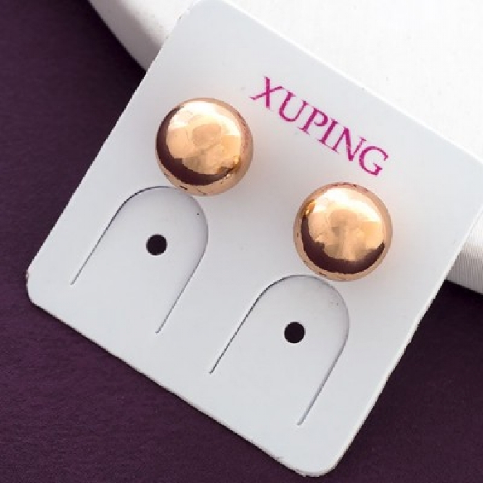 

Серьги-Гвоздики Xuping Эко Латунь 7мм Покрытие Золото 18К 1пара