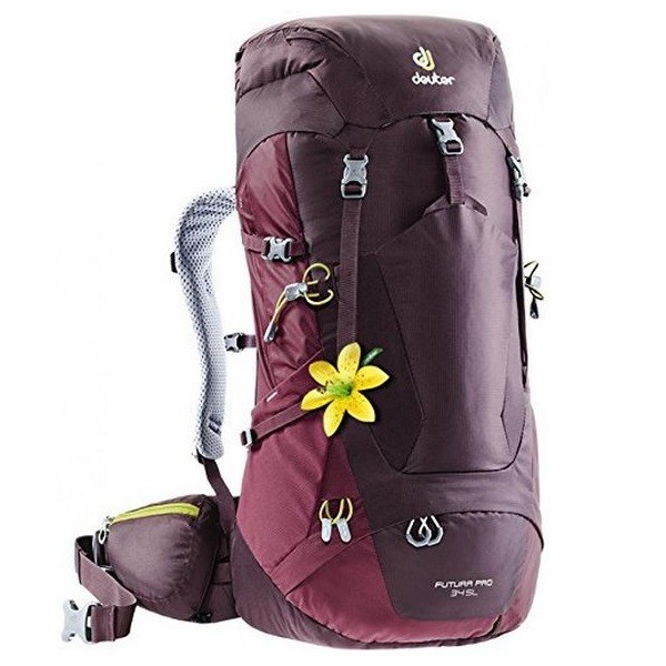 

Рюкзак Deuter Futura PRO 34 SL колір 5525 aubergine-maron (3401018 5525)