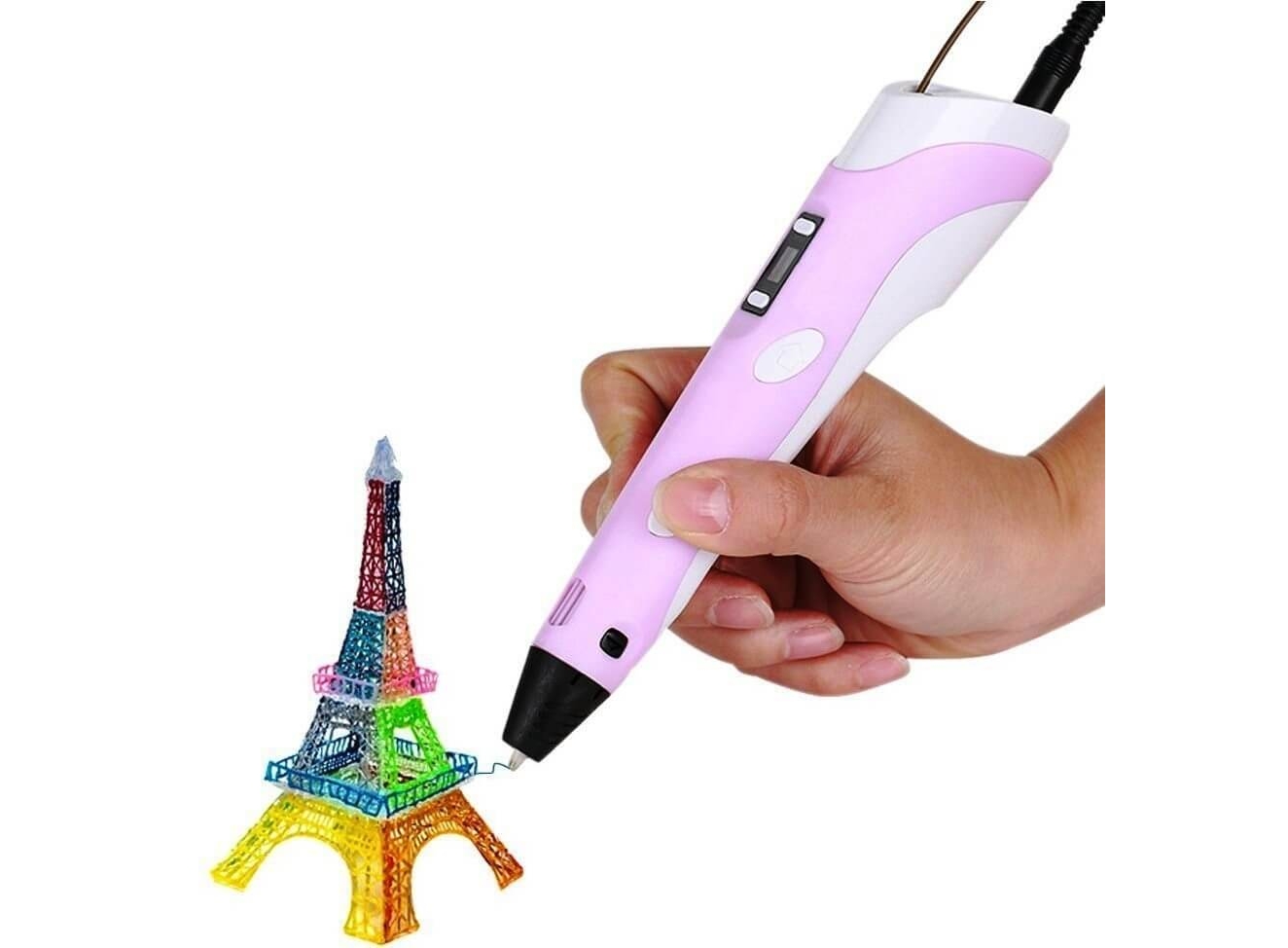 

3D ручка c LCD дисплеем 3D Pen-2 Розовая AMZ 200-19820489