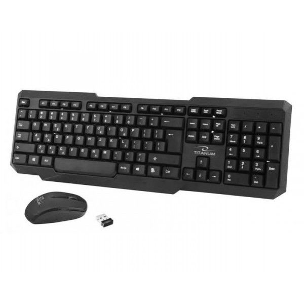 

Комплект (клавиатура, мышь) беспроводной Esperanza Titanum Memphis TK108UA Black USB