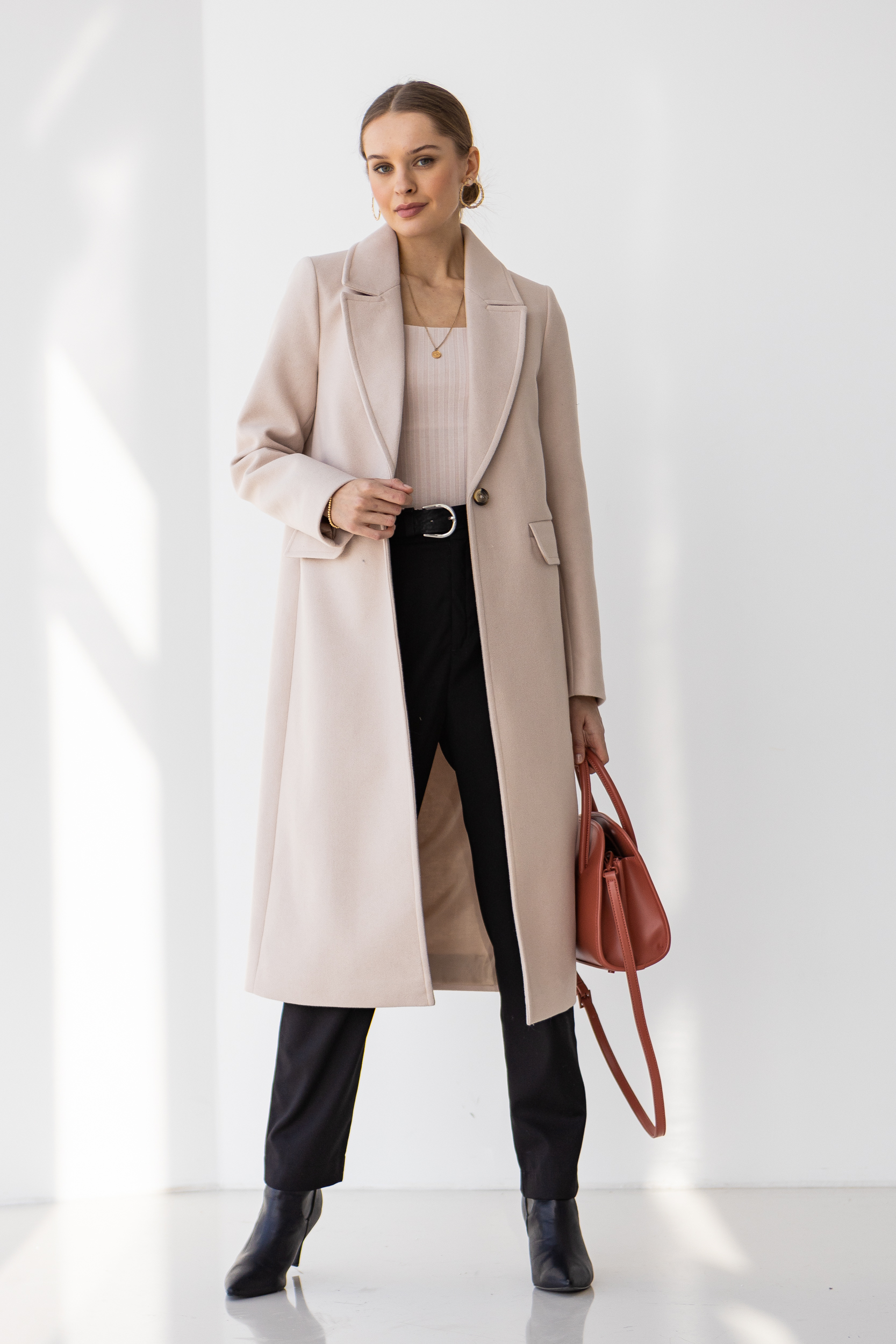 

Женское пальто Stimma Дакира 6868  Кремовый, Женское пальто Stimma Дакира 6868 M Кремовый