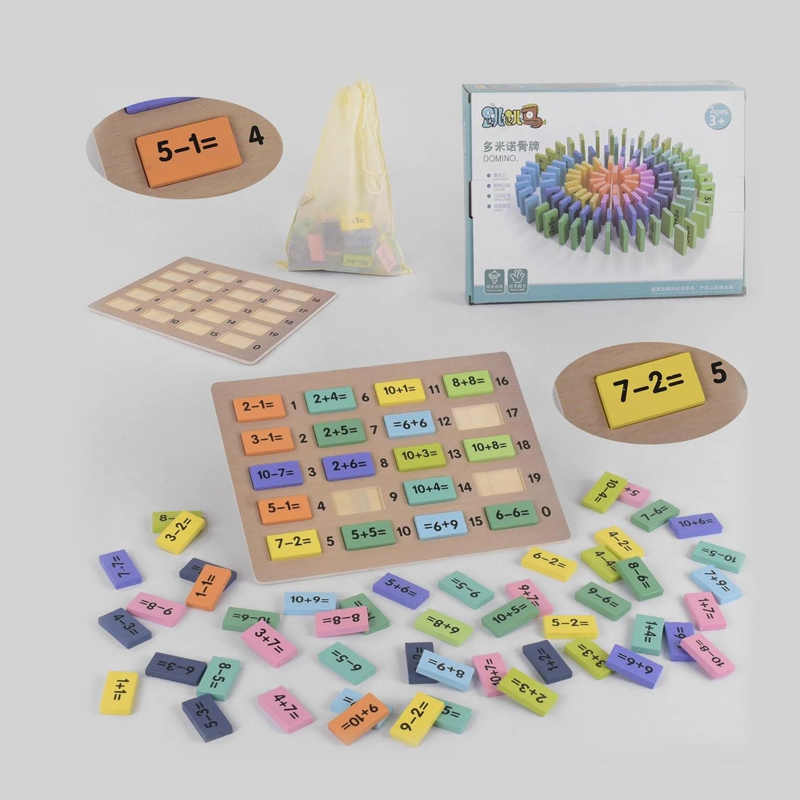

Игрушка - домино деревянная для обучения Bets Toys "Математика" (43754)