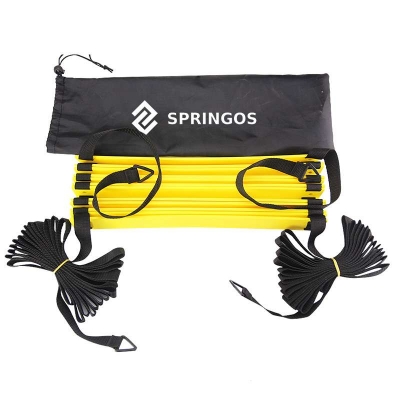 

Координационная лестница скоростная дорожка Springos желтый 4 м FA0040 (SKL41-250638)