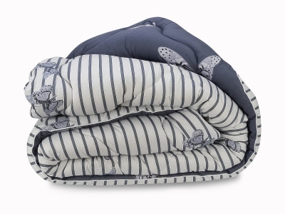

Одеяло двуспальное Овечья Шерсть Премиум в Сатине Leleka-Textile 172х205 Полоска (SKL53-276681)