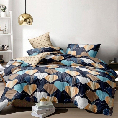 

Комплект постельного белья Home Бязь Голд Сердца 200x220 (SKL64-278000)