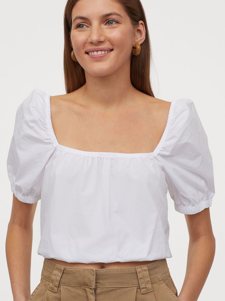 

Топ H&M 060850244 L Белый