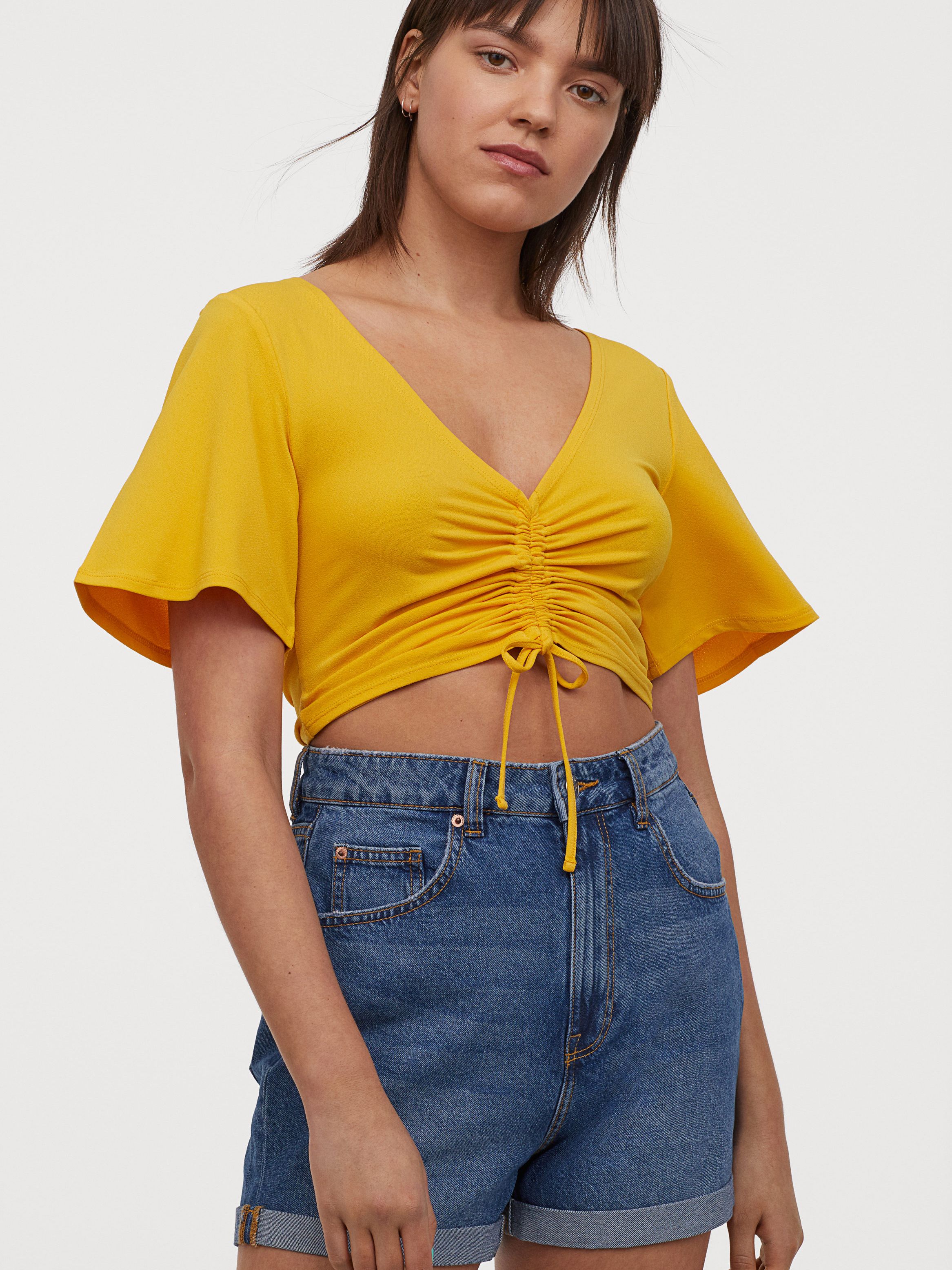 

Топ H&M 060859205 XS Желтый