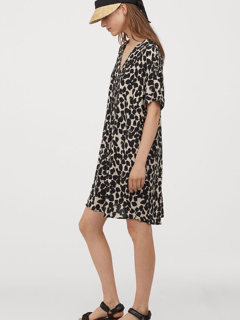 

Платье H&M 060816166_beige M Бежевое с черным
