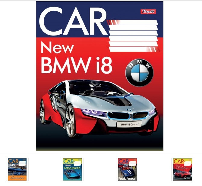 

А5/48 кл. 1В EXCLUSIVE CARS, тетрадь для записей 10шт в упак. // (764626)