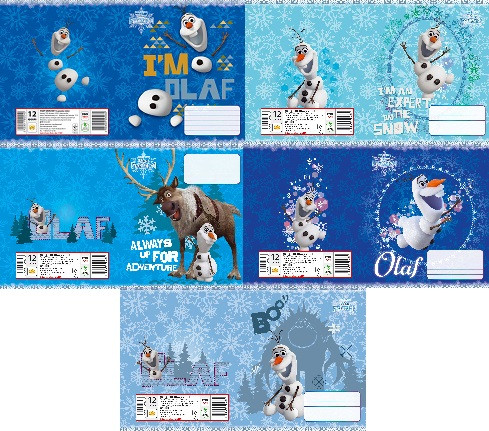 

Зошит 18 арк. лінія ©Disney, серія Олаф, 20 шт в уп /200/ (ТЕ12212)