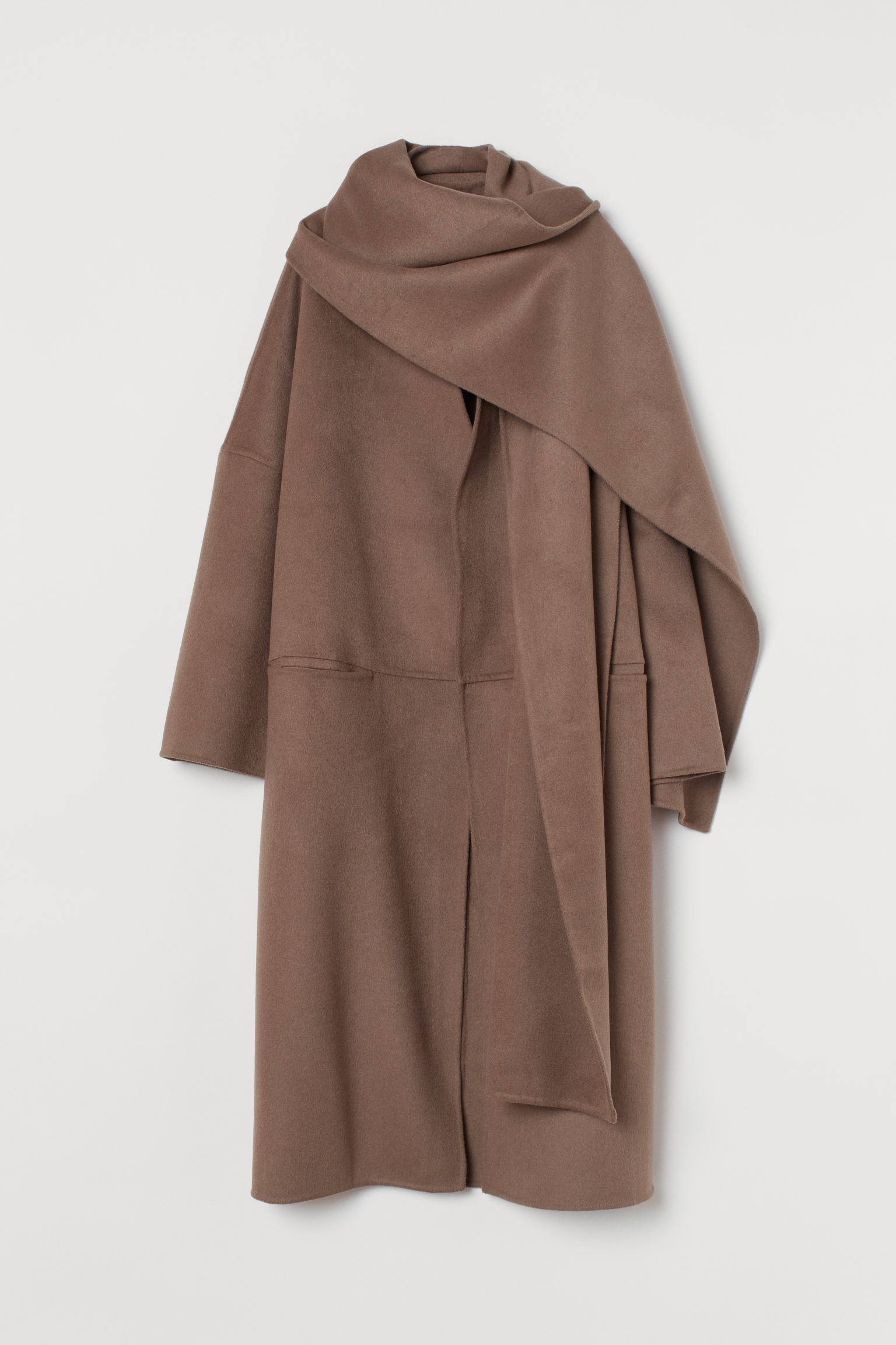 

Пальто H&M XL серо бежевый 10028947622