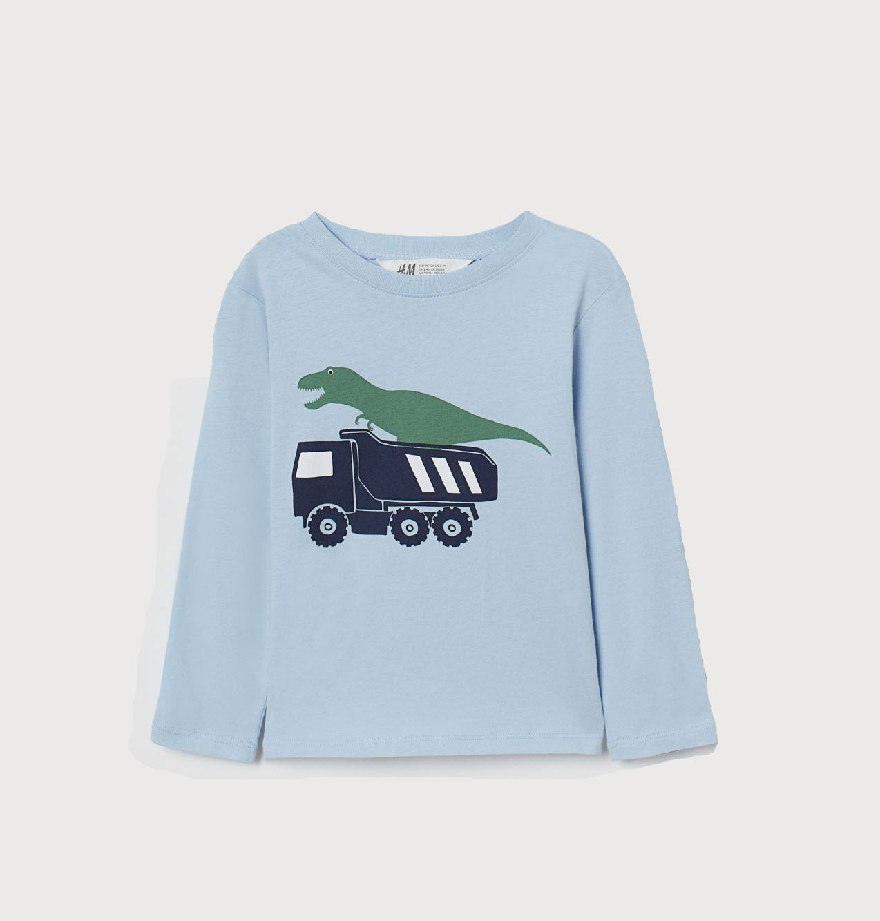 

Лонгслив H&M 122 128см голубой принт 50285509312