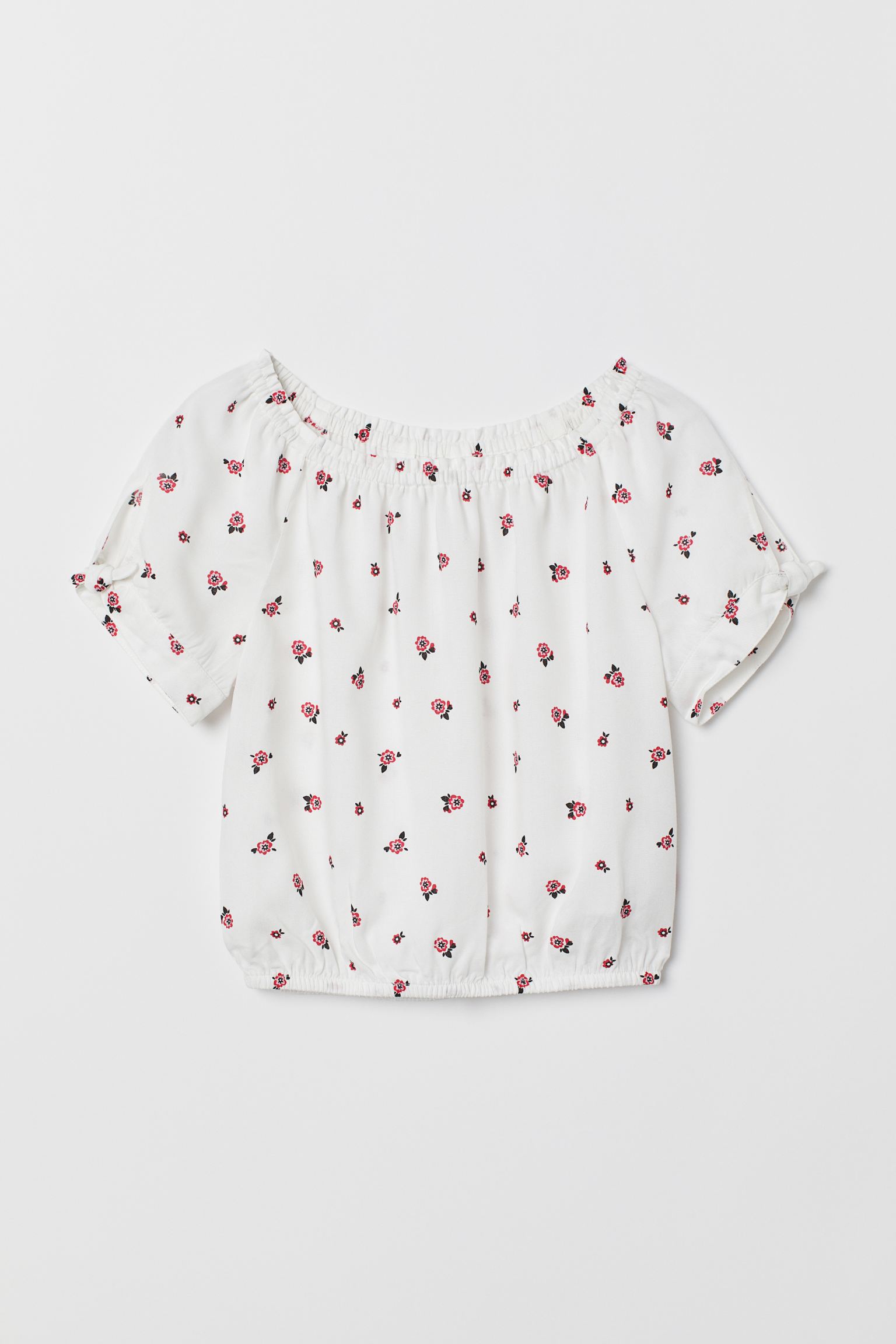 

Блуза H&M 158см белый цветочки 16027048749