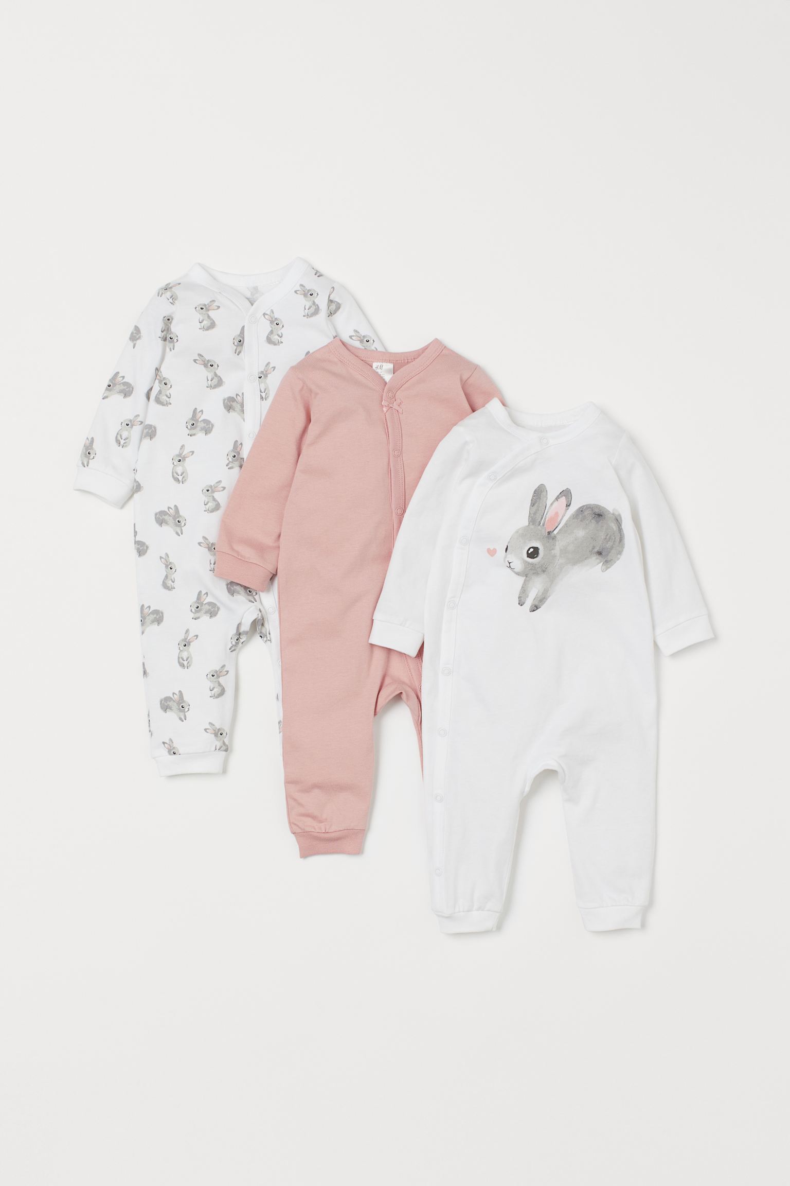 

Пижама (3шт) H&M 98см розовый, белый 4027691021